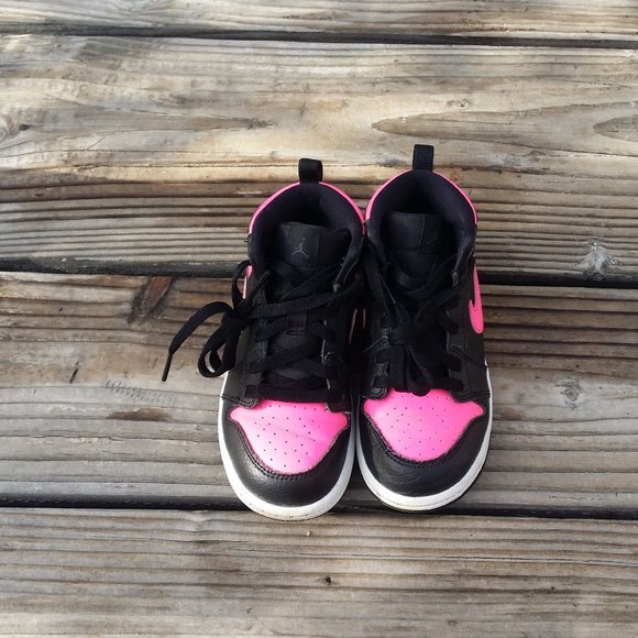 Toddler TD Nike Air Jordan 1 High Hyper Pink Shoes Sneakers - Picture 5 of 8